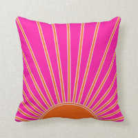 Sol Sunrise Caliente Rosa Y Naranja Preppy Sunshin