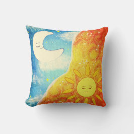 Cojín Decorativo Sol Tranquilo Y Luna
