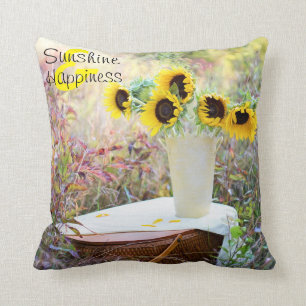 Cojín Decorativo Sol y felicidad de los girasoles