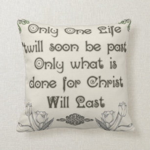 Cojín Decorativo Solamente una vida…