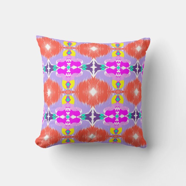 Cojín Decorativo Solar Bloom Kaleidoscope Throw Pillow (Anverso)