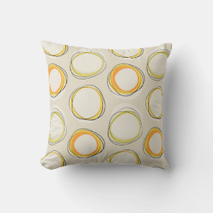 Cojín Decorativo Solar Eclipse Mid-Century Modern - Black lines