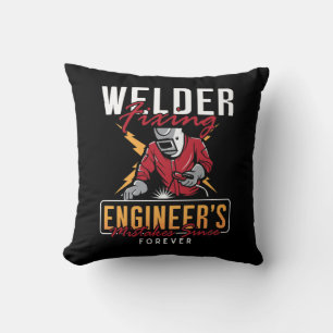 Cojín Decorativo Soldadura de hierro de ingeniero de soldadura de s