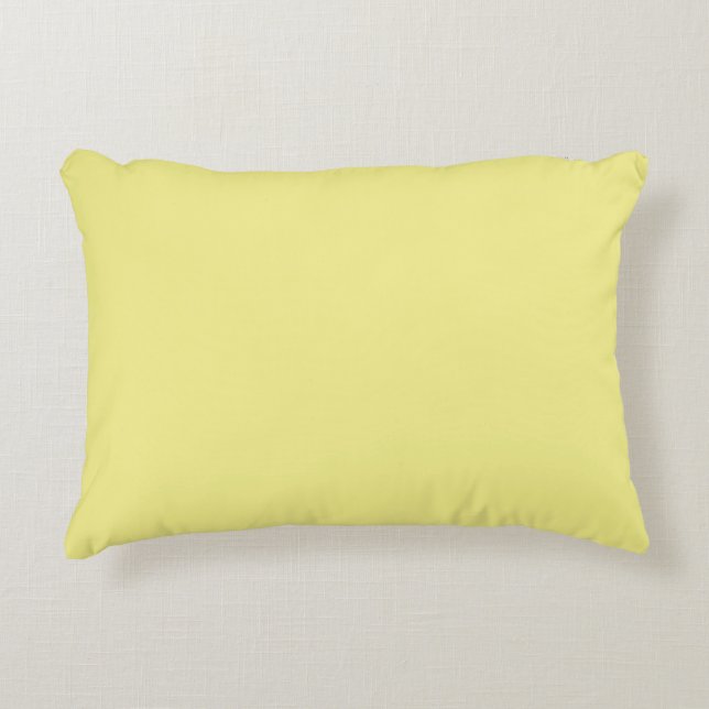 Cojín Decorativo Solid pale yellow (Anverso)