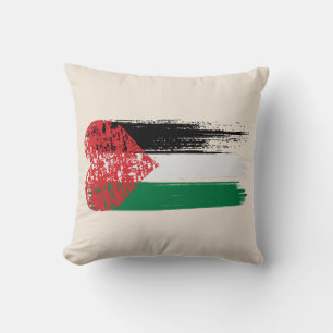 Cojín Decorativo Solidaridad Palestina Amor, Justicia y Libertad