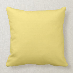 COJÍN DECORATIVO SÓLIDO ELEGANTE DEL AMARILLO DE MANTEQUILLA DE