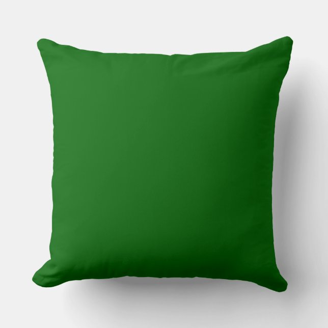 Cojín Decorativo Sólido verde oscuro (X11) Fondo (Anverso)