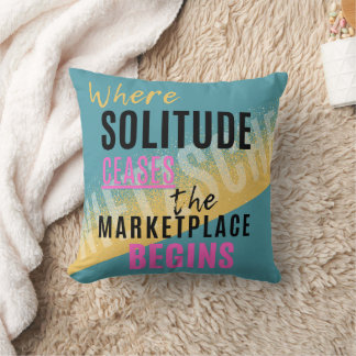Cojín Decorativo Solitud Introspección Introvert cita Nietzsche