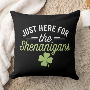 Cojín Decorativo Solo Aquí Por Las Travesuras Día De San Patricio