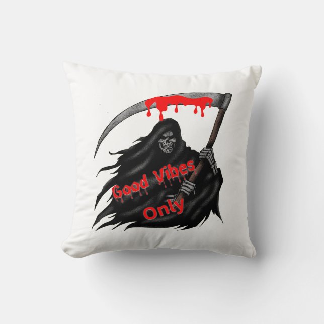 Cojín Decorativo Sólo buenas vibraciones (Anverso)