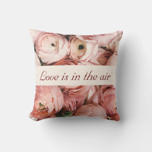 Cojín Decorativo Solo casados, rosas rosas rosas rosas, el amor est