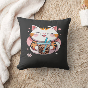 Cojín Decorativo Solo Chill Cat T-Shirt - Relajante Grafizo para el