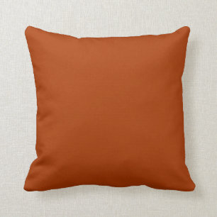Cojín Decorativo Sólo color de Naranja de Oro Profundo Otoño