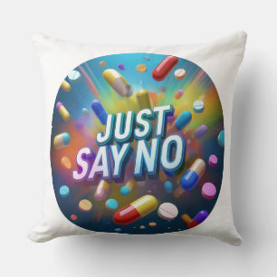 Cojín Decorativo Solo di no a las drogas