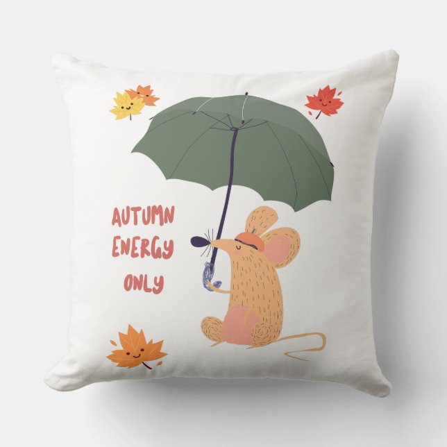 Cojín Decorativo Solo energía otoñal (Anverso)