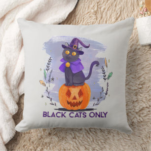Cojín Decorativo Sólo gato negro
