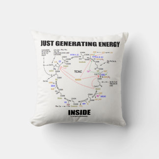 Cojín Decorativo Sólo generando energía dentro de Krebs Humor en ci