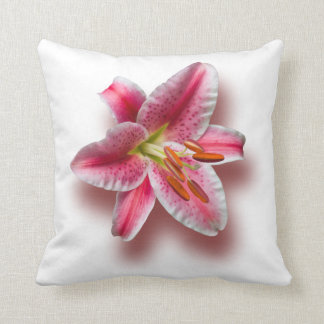 Cojín Decorativo Solo lirio rosado del Stargazer