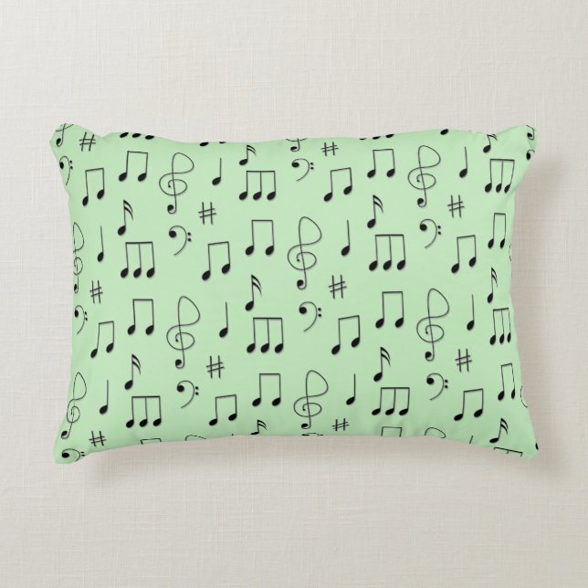 Cojín Decorativo Sólo Notado Verde (Anverso)