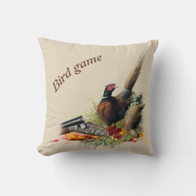 Cojín Decorativo Sólo para cazadores reales (Anverso)