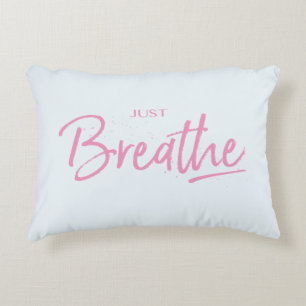 Cojín Decorativo Sólo Respira, Yoga, Cita Zen