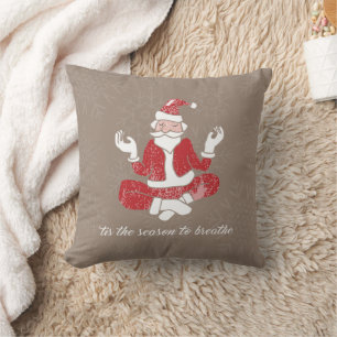Cojín Decorativo Solo Respira Yoga Santa