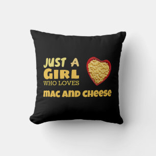 Cojín Decorativo Solo un chica que ama el mac y el queso