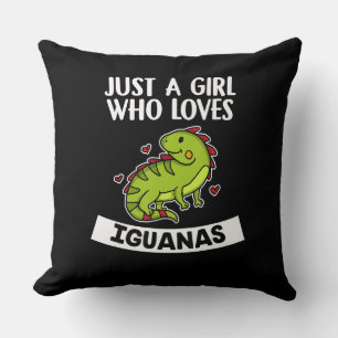 Cojín Decorativo Sólo Un Chica Que Ama Las Iguanas Cute Lizard Igua
