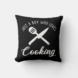 Cojín Decorativo Solo un chico que ama cocinar