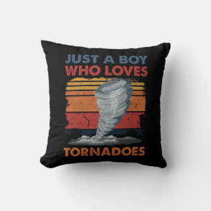 Cojín Decorativo Solo un chico que ama el arte de Tornado tormenta