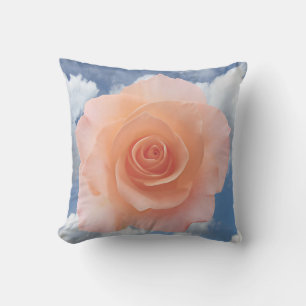 Cojín Decorativo Sólo un florecimiento Rosa + tu texto e ideas