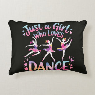 Cojín Decorativo Sólo una chica que ama el baile