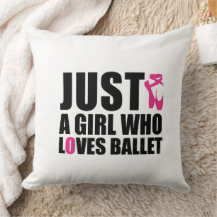 Cojín Decorativo Solo Una Chica Que Ama El Ballet