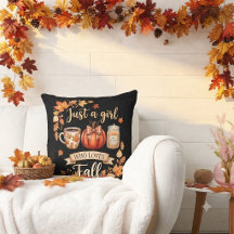 Sólo una chica que ama el café de otoño