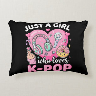 Cojín Decorativo Solo una chica que ama el K-Pop