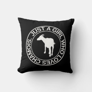 Cojín Decorativo Solo Una Chica Que Ama El Regalo Chamois Para La C