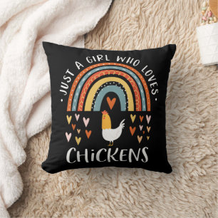 Cojín Decorativo Solo una chica que ama los regalos arcoíris de pol