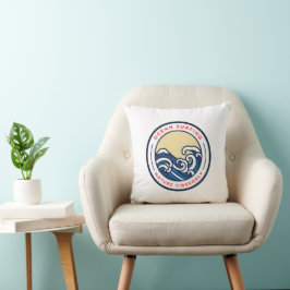 Cojín Decorativo Solo vibraciones de la naturaleza del surf en el o