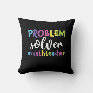 Cojín Decorativo Solución de problemas del profesor de matemáticas