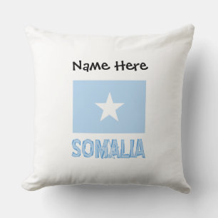 Cojín Decorativo Somalia Bandera Somalí Negra Personalización