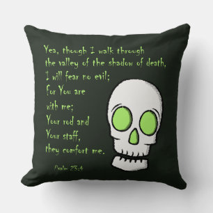 Cojín Decorativo Sombra de la muerte — Calavera
