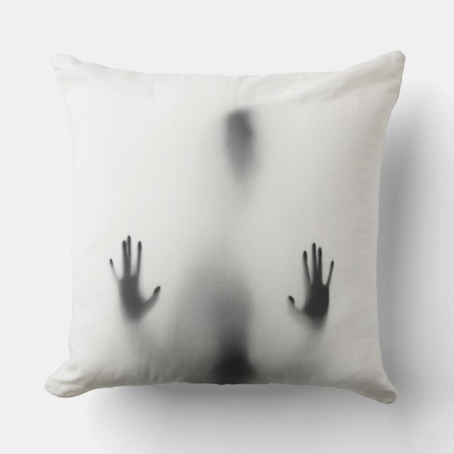 Cojín Decorativo Sombra del cuerpo de Halloween (Anverso)