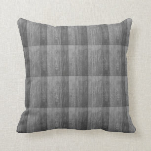 Cojín Decorativo Sombras de Ombre gris rayadas