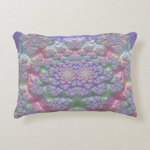 Cojín Decorativo ~ SOMBRAS PASTEL ~ Diseño fractal ~ Original ~