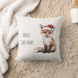Cojín Decorativo Sombrero de Santa Fox Navidad