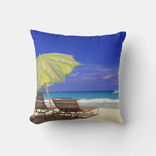 Cojín Decorativo Sombrilla de playa, Abaco, Bahamas