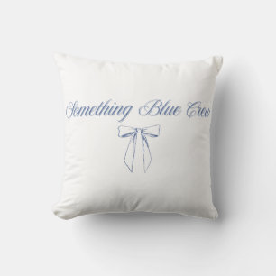 Cojín Decorativo Something Blue Crew Design Lazo Azul para la Fie