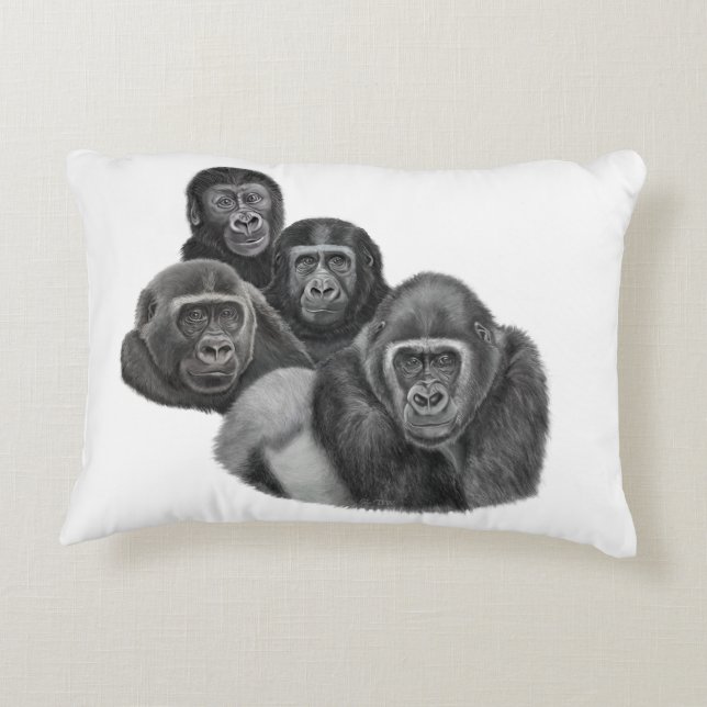Cojín Decorativo Son Gorilla Cushion By AGE. Gorilla Life (Reverso)