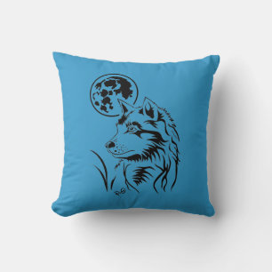 Cojín Decorativo soñando cachorro de lobo