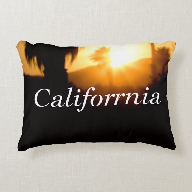 Cojín Decorativo Soñando con California (Anverso)